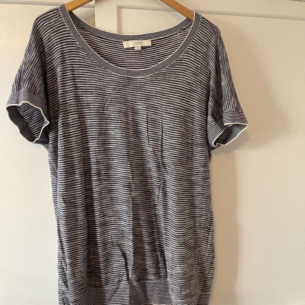 Anna Taylor Loft short sleeved light sweater